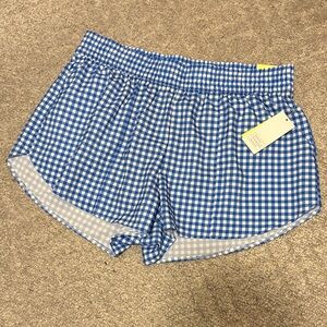 Blue Gingham Women's Shorts